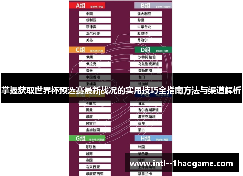 掌握获取世界杯预选赛最新战况的实用技巧全指南方法与渠道解析